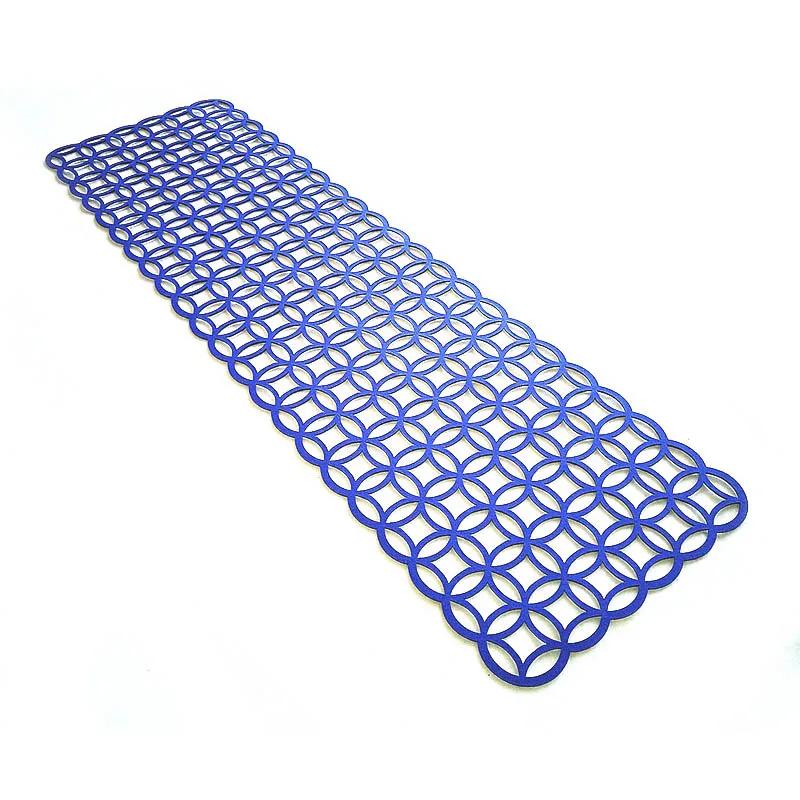

Felt Tablecloth Table Runners Hollow Out Adiabatic Anti-slip Table Mats 102x30cm as синій