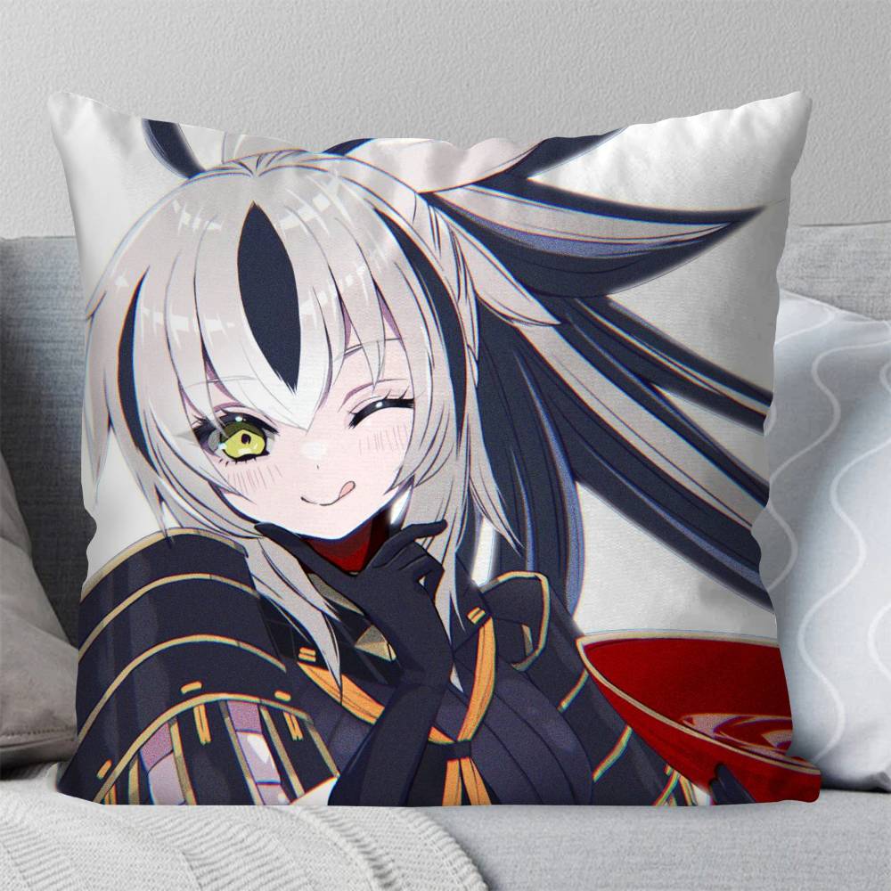 Nagao Kagetora Animated Game Fate Grand Order Pillow Case Fashion Square Pillowcase Bedroom Sofa Room Ins Decoration Leisure