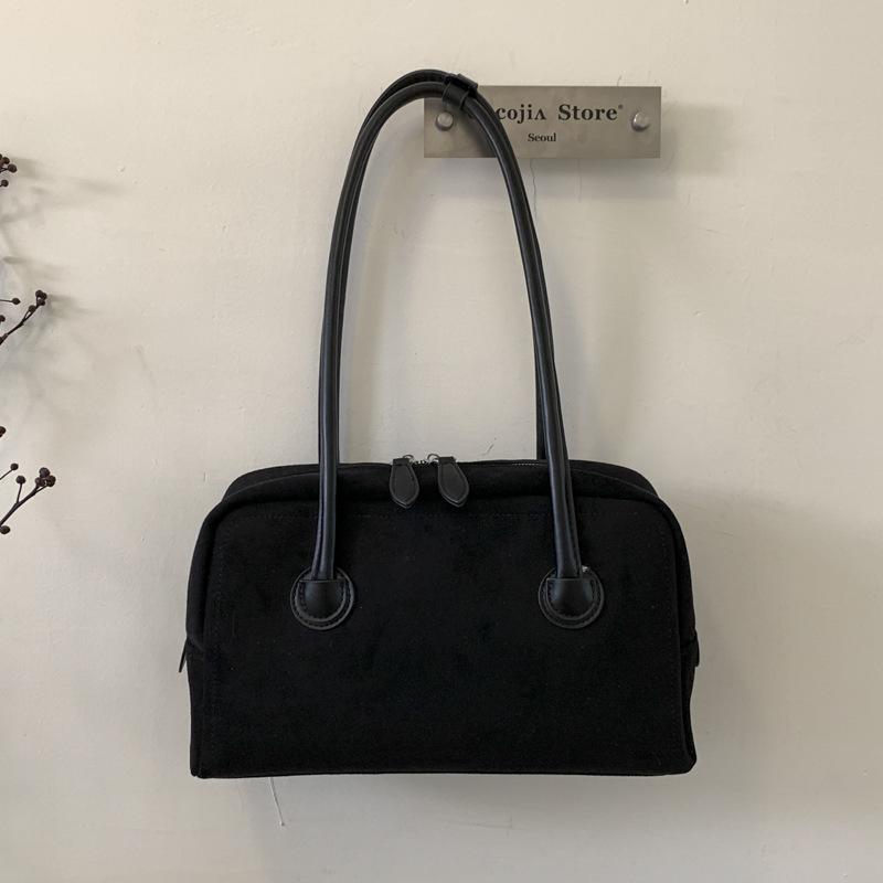 Retro Baguette Bag Autumn New Simple Pillow Bag Simple Underarm Bag Women's Fashion Shoulder Bag