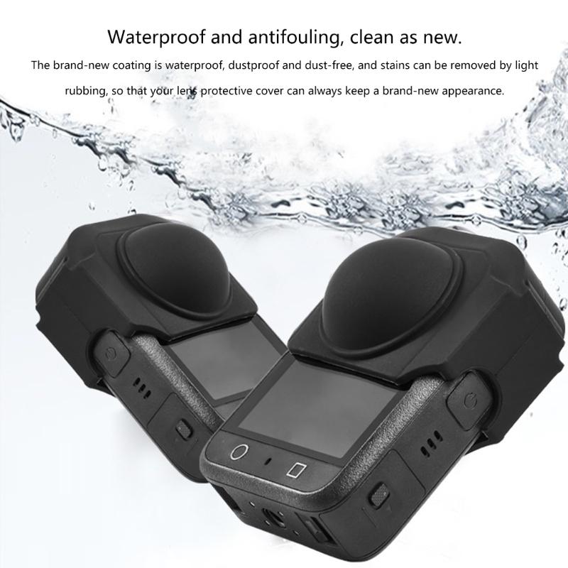 Stoßfeste Kameraobjektivschutz Hülle aus flexiblem Silikon Staubdicht Schützend Für Action-Kameras Einfache Installation