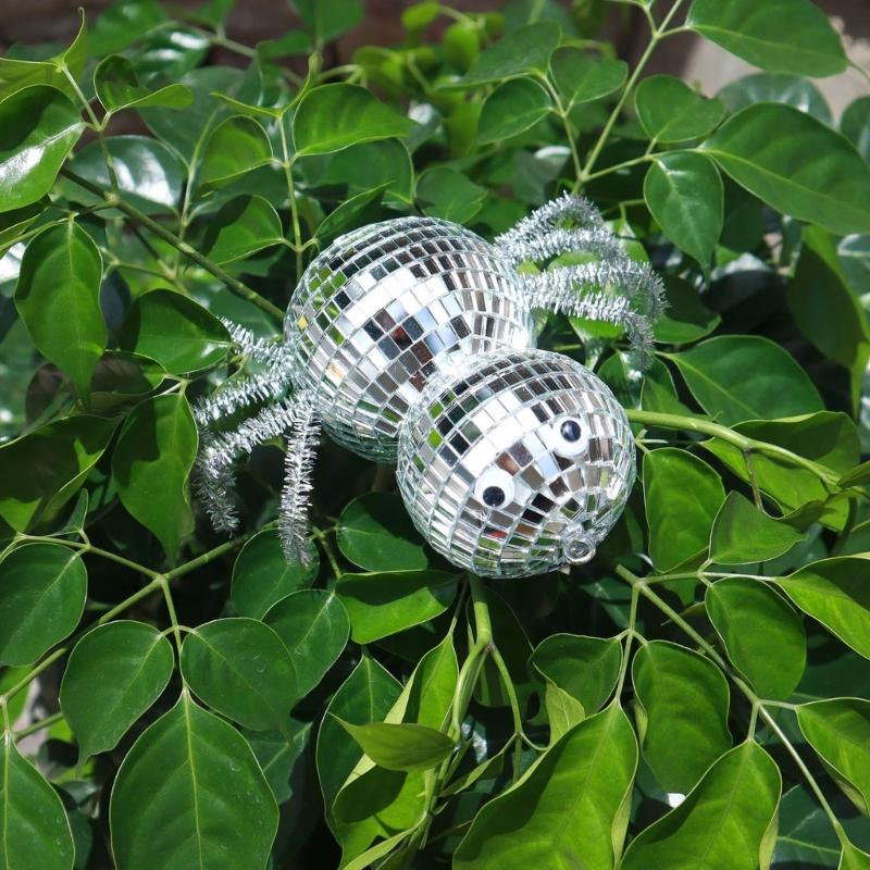 Mirrored Halloween Spiders Ornament For Fireplaces Displays Gift Bags And Themed Winter Party Decorations