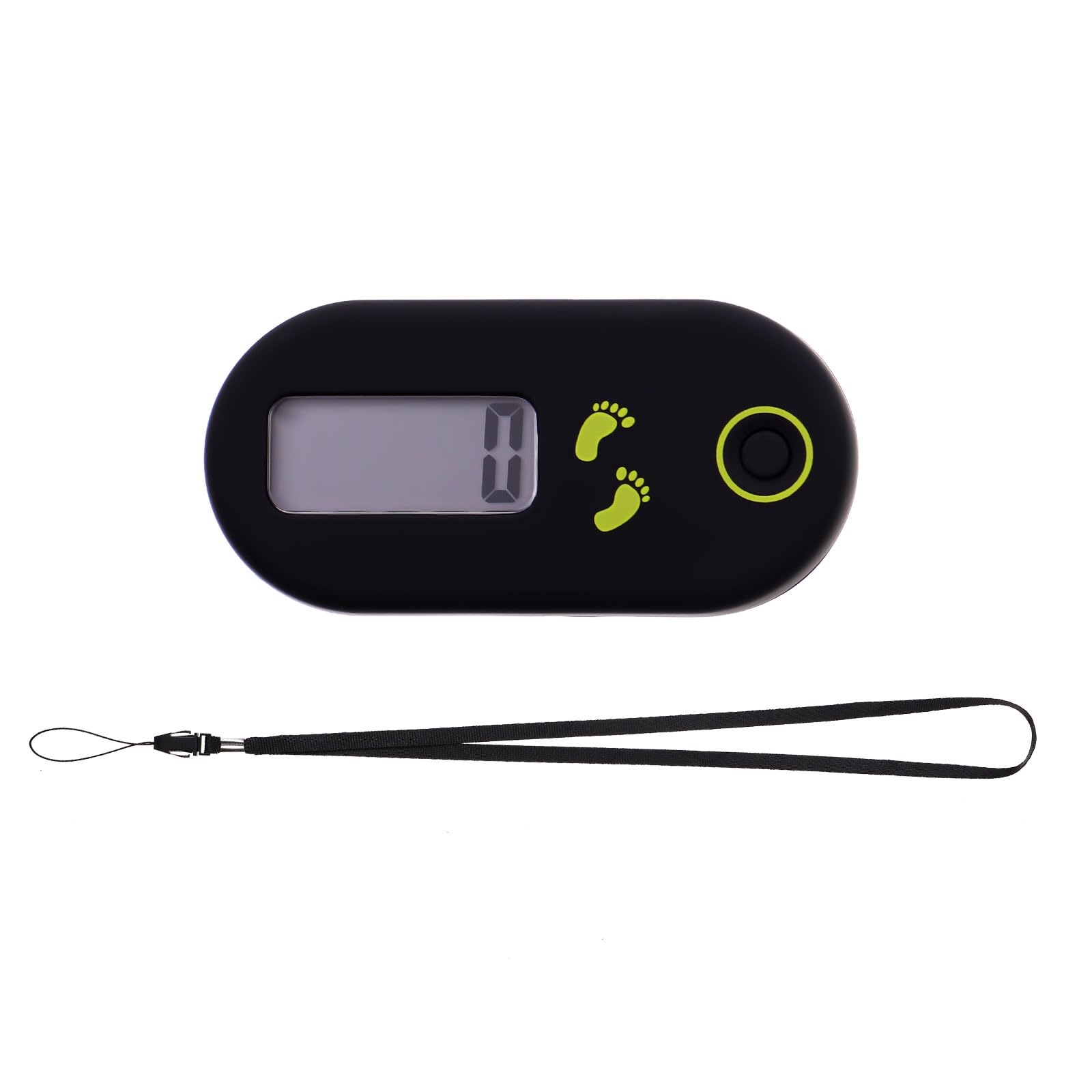 

Gadpiparty Шагомер, Мини-шагомер, Цифровой шагомер для ношения на шее, Счетчик упражнений, Электронный шагомер, Шагомер для ходьбы, Калькулятор калорий,