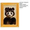 Animal Photo Frame Refrigerator Magnet 3D Wooden Vintage Frame Decorative Fridge Magnet Home Office Whiteboard Locker Decor