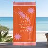 Summer Tropical Cocktail Fruit Beach Towel Watermelon Lemon Cherry Pineapple Drink Print Soft Absorbent Quick Dry Beach Blanket