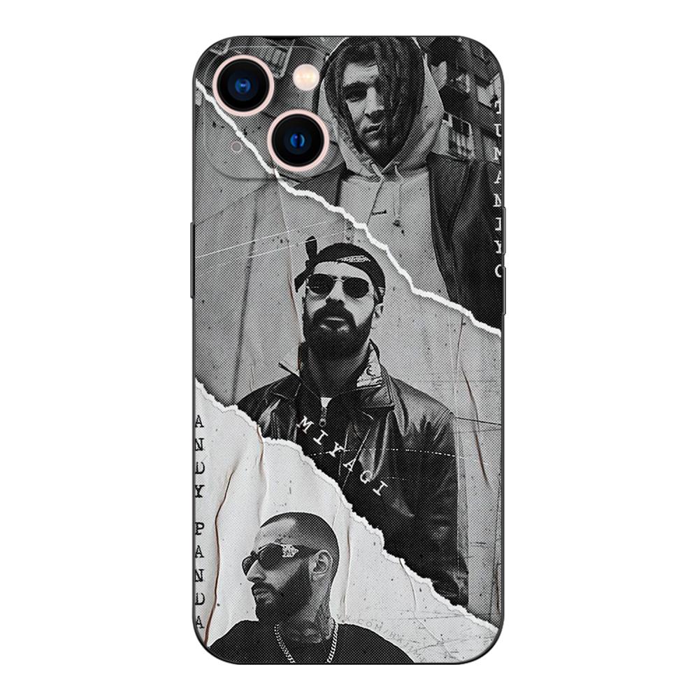 Schwarze TPU-Hülle für Xiaomi Mi 10 10T Note 10 9 A3 Lite 9T PRO Cover Hajime MiyaGi Andy Panda