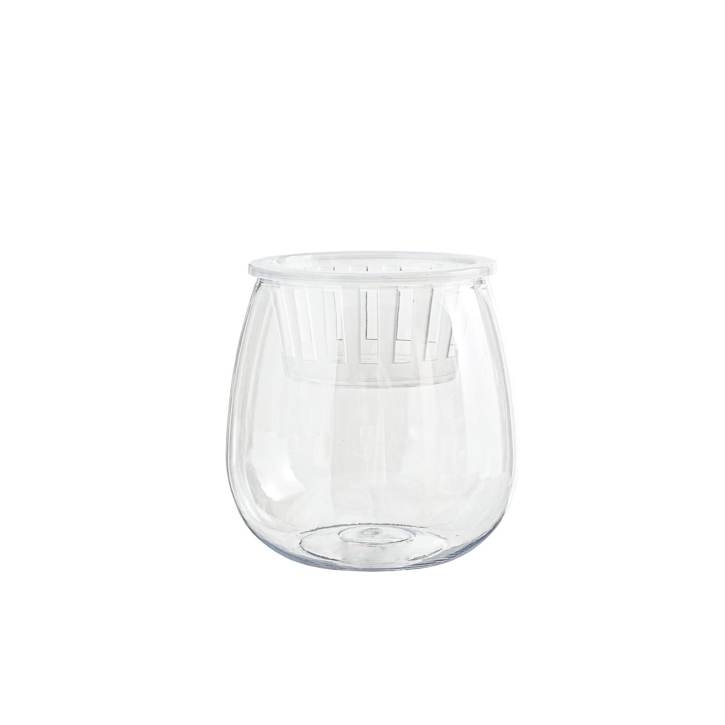 

Маленькая гидропонная ваза для фаленопсисов и суккулентов - настольное украшение