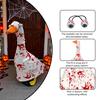 baizihuahu Porch Goose Blood Clothes, Halloween Costume Set, Scary Decorative Outfit for Garden Yard Balcony Courtyard, Spooky Celebration Party