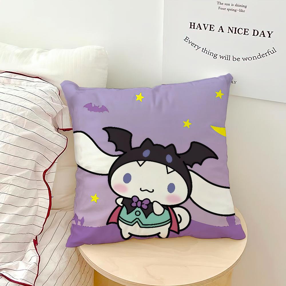 Cushion Cover Soft Pillow Art Case For Sro Sofa Living Room Halloween C-Cinnamoroll Home Kawaii Decor Protective Cartoon Covers