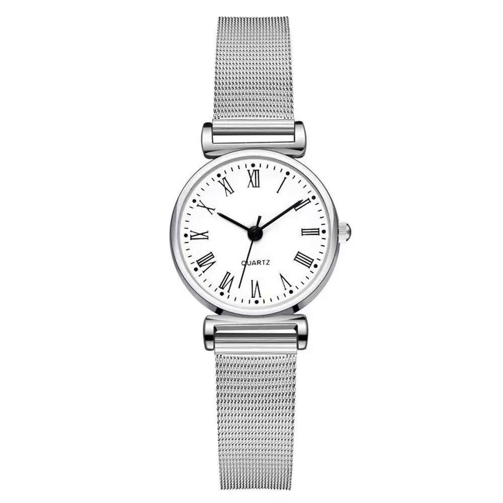 

Элегантные женские часы с маленьким циферблатом, женские кварцевые наручные часы, студенческие часы, лучшие подарки серебряный