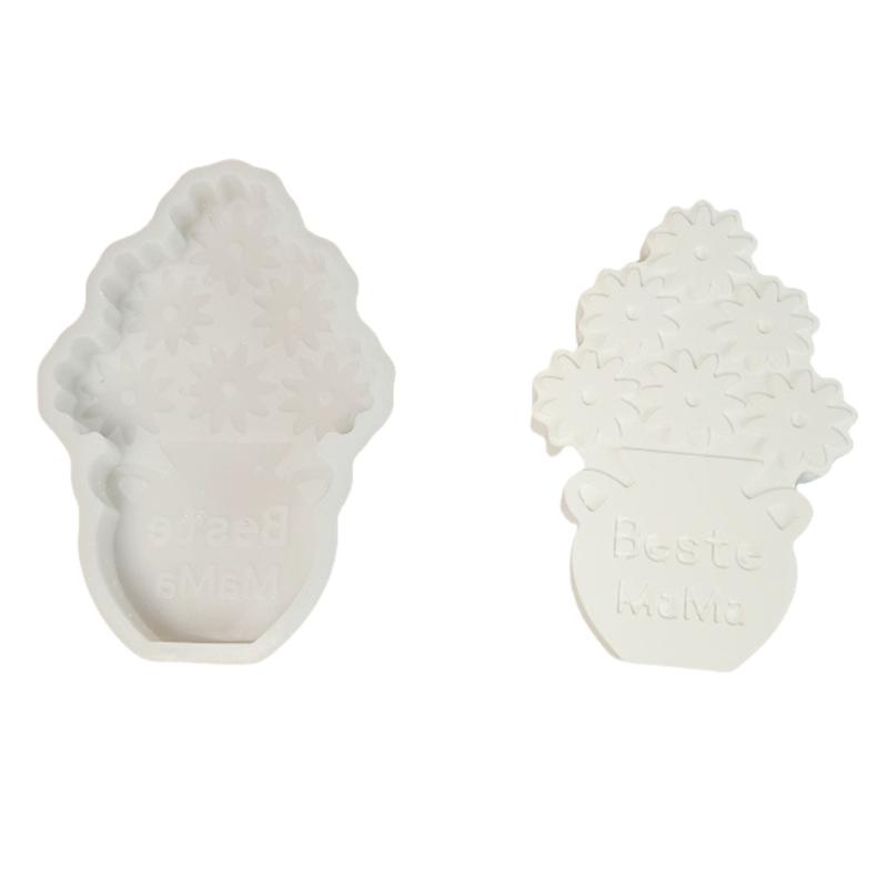 

Flexible Silicone Mold for DIY Mothers Day Vase Creating Resin Castings and Soap For Candle Pendants 1