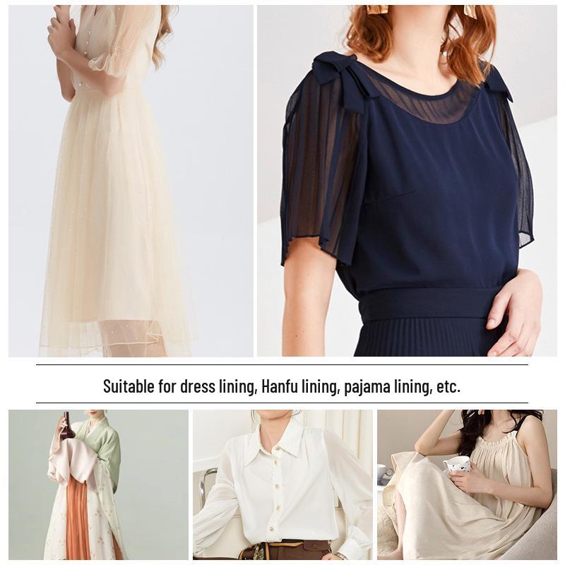 High-Stretch Shiny Chiffon Knit Lining Fabric