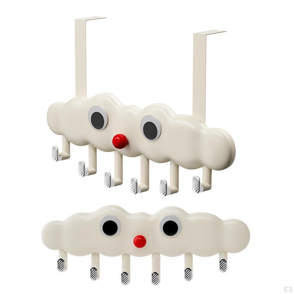 Mantelhaken mit 6 Haken für Handtuch, Regenschirm, Schreibtisch