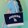 MLB Artificial Leather Tote Bag, Shopping Bag, Commuter Bag, Handbag, Shoulder Bag Regular Unisex Navy Blue Casual 3AORL103N
