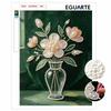 Rahmenloses Perlenmalerei-Set Blumen-Vase Abstraktes Design DIY Funkelnde Leinwandkunst für Moderne Raumdekoration