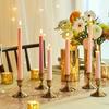 Modern Minimalist Short Candlestick Holders Metal Gold Black Silver Candle Stand For Home Table Wedding Festival Party Decor
