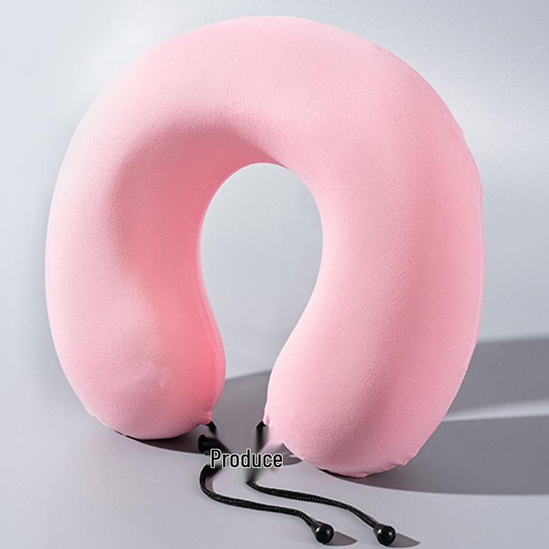 Almofada de Viagem em Espuma de Memória em Forma de U para Suporte de Pescoço