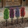 No Fade Lavender Tree Ground Stake UV Resistant Fake Flower Sprigs  Maintenance Free