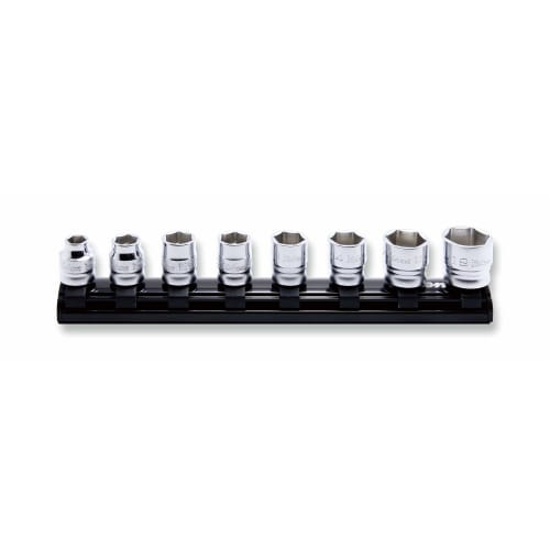Yamashita Industrial Research Institute Koken Z-EAL 3/8" (9.5mm) Square Hexagonal Socket Rail Set (8 Pieces) RS3400MZ/8