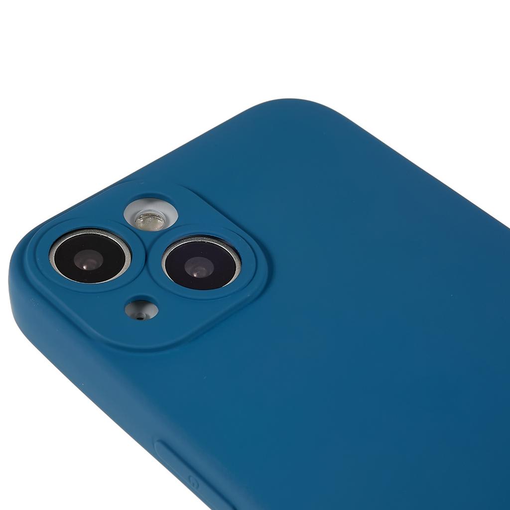 For iPhone 15 Cell Phone Case Solid Color Anti-scratch 2.0mm TPU Protection Cover