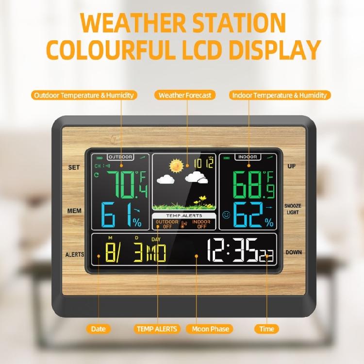 Professional Digital Barometer Thermometers Hygrometer Climate Meter Fit for Accurate Meteorology Data Home Office Use