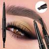 Double-Headed Eye Brow Tint Cosmetics Natural Long Lasting Paint Eyebrow Waterproof Black Brown Eyebrow Pencil Makeup Cosmetics