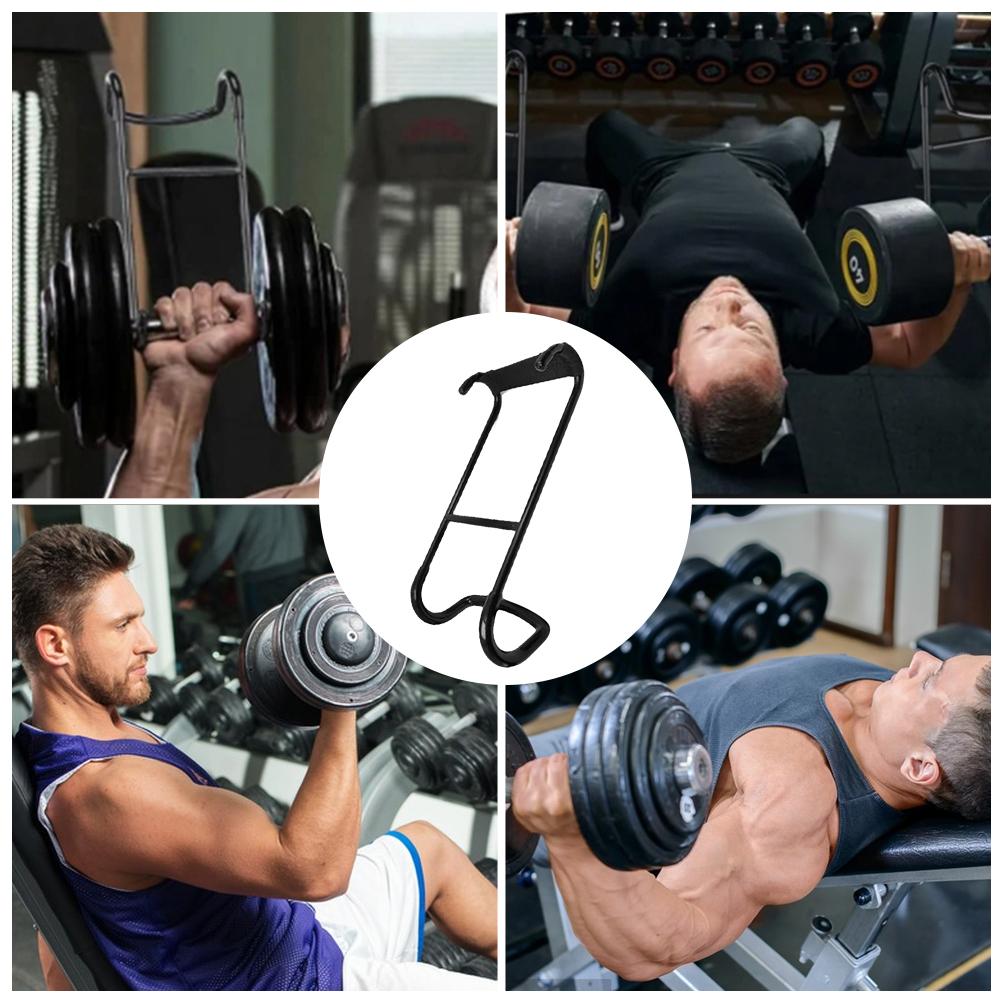 Háček na spottera s jednoručkami Bezpečnostní konektor Těžký háček na jednoručky Pevný nástavec na stojan na jednoručky pro bench press s jednoručkami