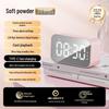 Bluetooth Wireless Speaker & LED Mirror Digital Alarm Clock with Stereo Sound - Perfect Gift