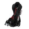 High Low Beam Wiring Harness LED Work Light Relay Switch 200cm Long for Off Road Motorcycles Pickup Trucks