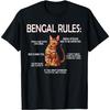Bengal Rules _ Rosetted Bengal Cat Owner Cat Lover T-Shirt