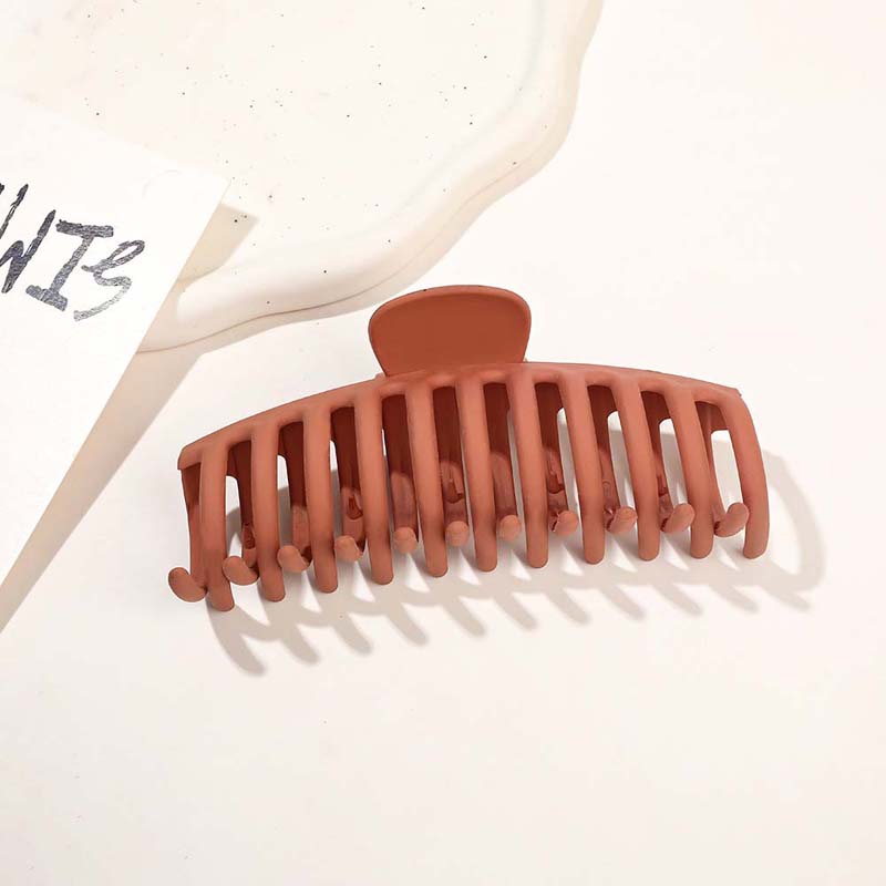 13CM Korean Solid Color Large Hair Claw Elegant Acrylic Ponytail Clip Hairpins Barrette Crab for Women Girls Hair Accessories