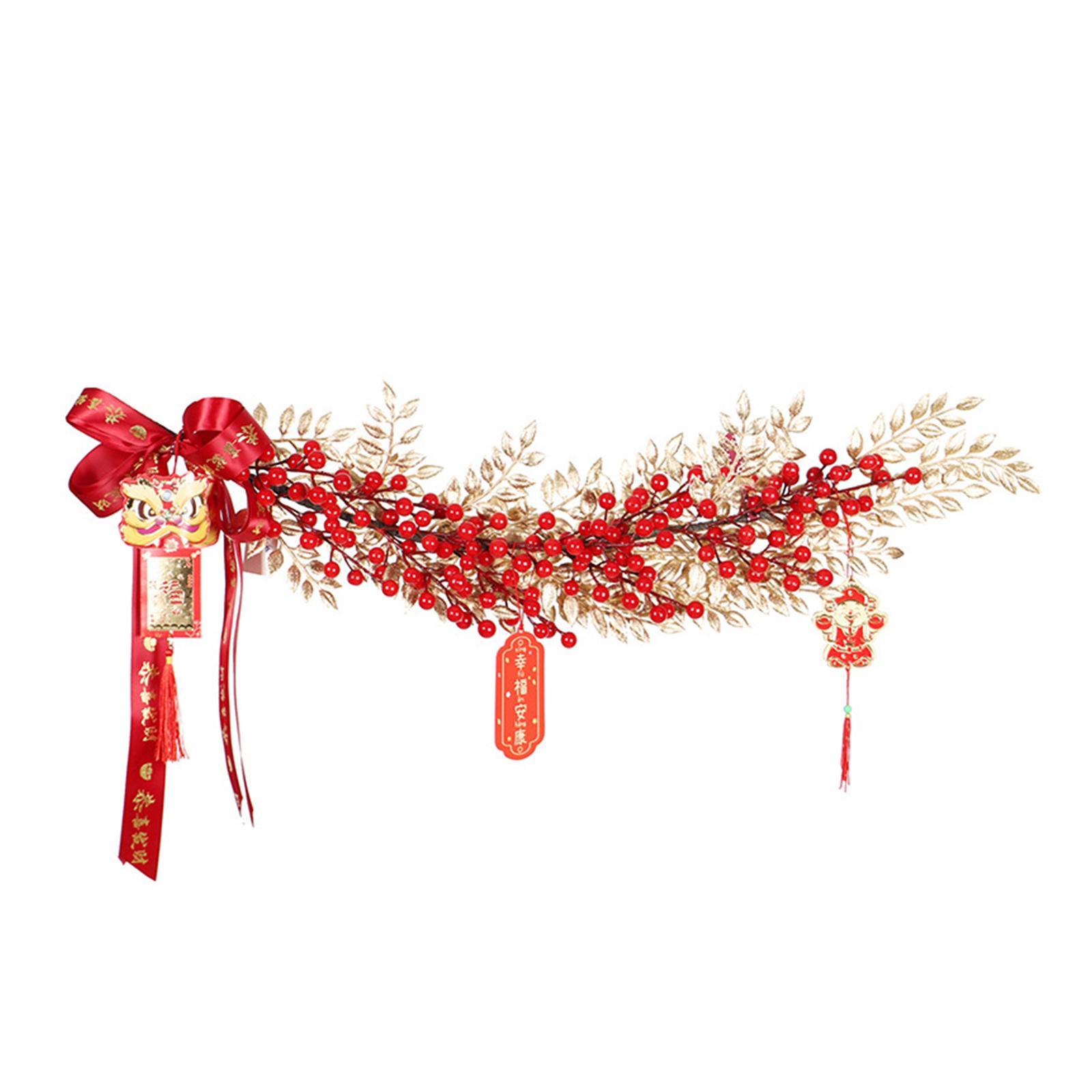 

Chinese New Year Decoration Hanging Ornament Gifts Celebration Spring Festival Party Supplies for Bedroom Home Living Room красный