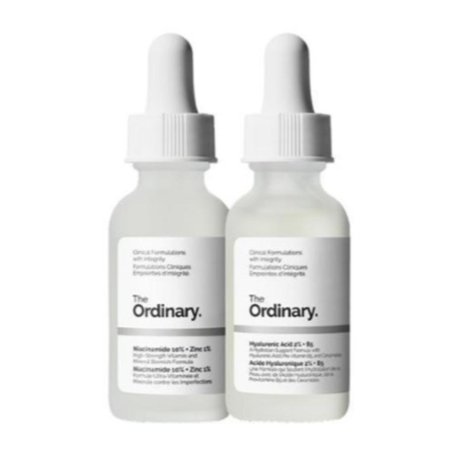 

The Ordinary Skin Support Set (Niacinamide 10% + Zinc 1% 30mL, Hyaluronic Acid 2% + B5 30mL)