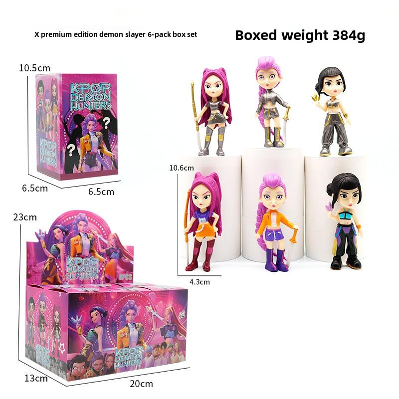 Vânătorii de Vrăjitoare K-Pop Cap Mare Ediția Q Model Figurină Rumimi Cutie Oarbă Păpușă de Jucărie de Maree Ornament