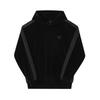 Needles Pu279 C blaCk Velour traCk Hoodie For Men