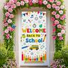 Classroom Decoration Colorful Design Welcome Back To School Banner Educational Banner Educational Theme School Bus Banner For