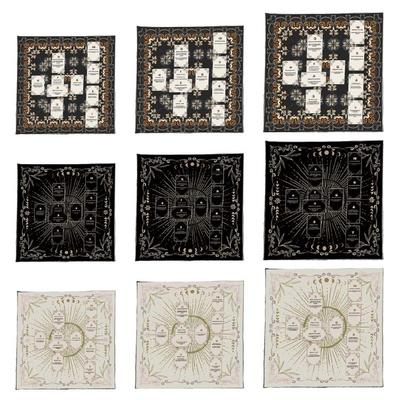 Reading Card Astrologys Tablecloth Altars Cloth Square Divinations Cards Table Cloth Witchcrafts Deck Cloth Enduring