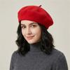 Soft Beret Hat Knitted Beanie Cap Streetwear Wool Painter Hat  Daily Outfit