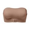 Women's Front-button Strapless Bralette Bras Wirefree Invisible Comfortable Bandeau Bra Underwear
