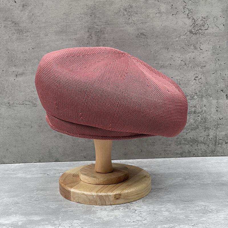 Wide Edge Shows The Face, Small Summer Thin Three-Dimensional Beret, Breathable Painter Hat, Female Hollow Mesh Bud Hat, Large Version