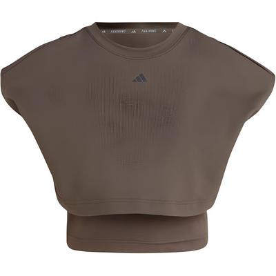 Power Stripe Round Neck Sleeveless Top Women Tops IW3187