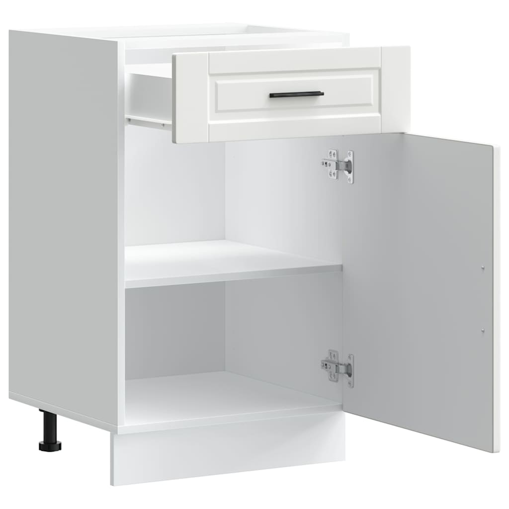 Vidaxl Kitchen Base Cabinet, Porto, White, Wood-based Material