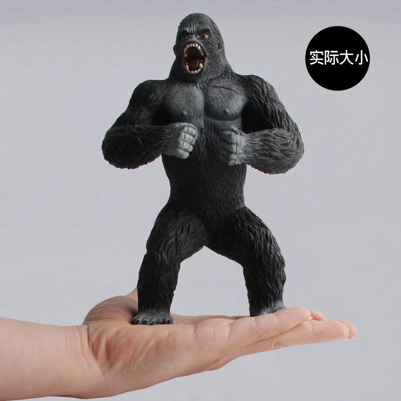 Realistic Pvc Gorilla Model Figurine For Educational Display And Forest Protection