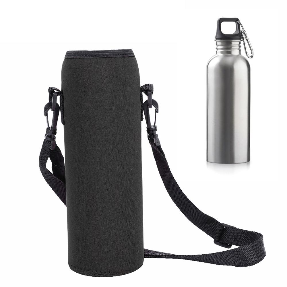 Adjustable Strap Water Bottle Carrier Neoprene Thermal Holder Bag Insulated Sleeve  Outdoor Sports