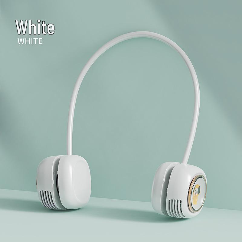 Portable Leafless Hanging Neck Fan - USB Rechargeable & Foldable Design for Students & More 10.5.5