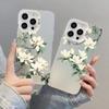 Magnolia Blossom Chinese Style Phone Case for iPhone 17 16 15 14 13 12 11 16E Series Pro Max Plus Double Layer Protection