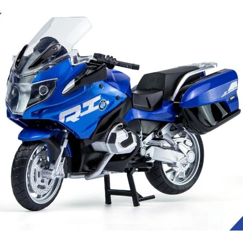 1/12 BMW R1250 RT Alloy Sports Motorcycle Model Diecast Metal Toy Travel Street Motorcycle Model Simulation Collection Kids Gift