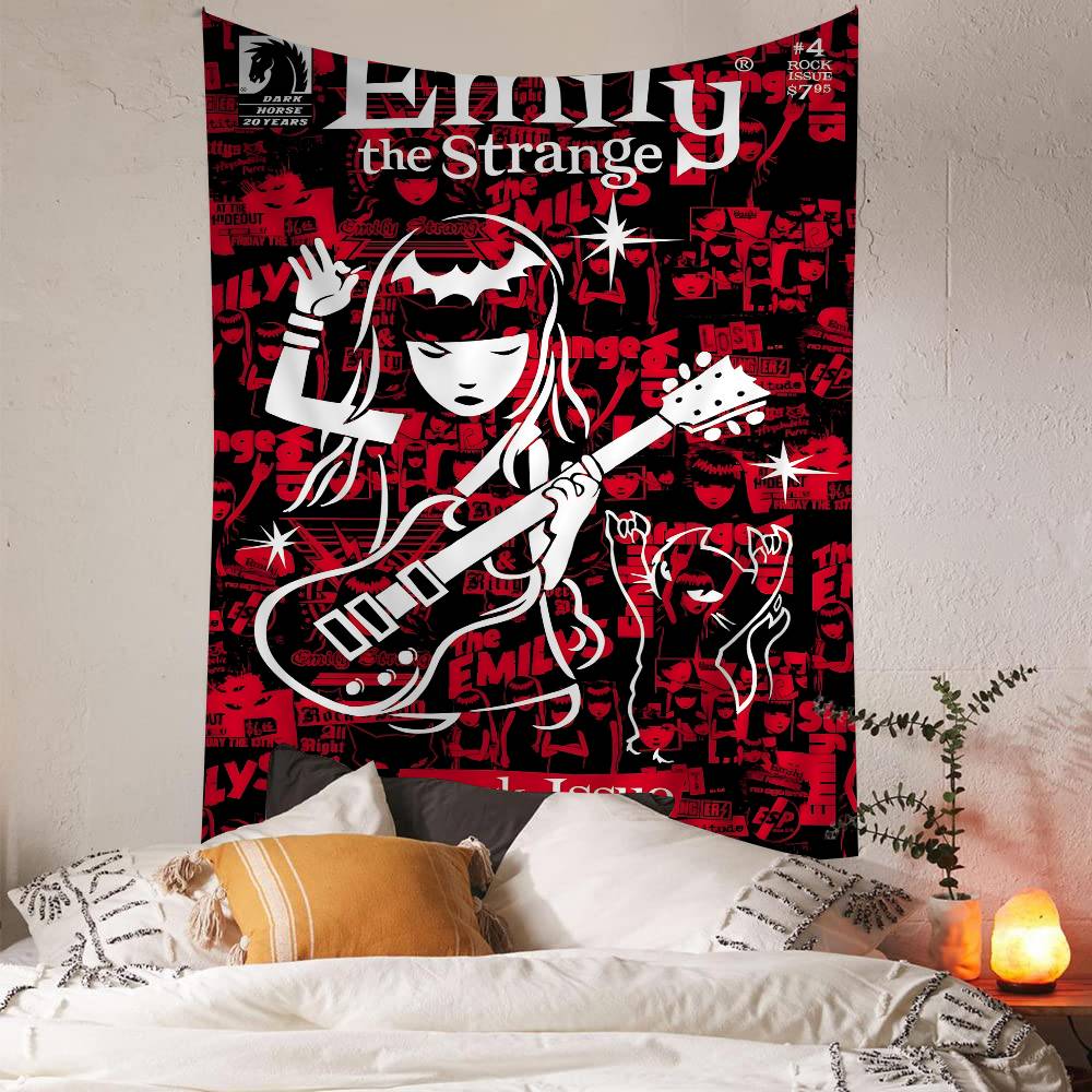Comics E-emily The S-strange Cartoon Tapestry Home Decoration hippie bohemian decoration divination Home Decor 100X70CM