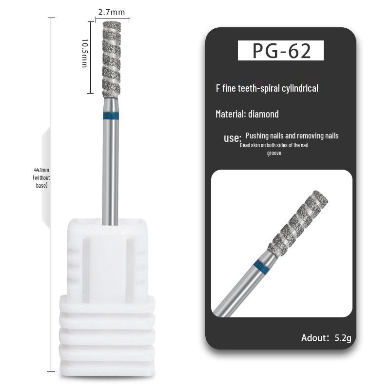 Russischer Diamantschleifer Maniküre-Werkzeug zur Nageloberflächen-Vorbehandlung