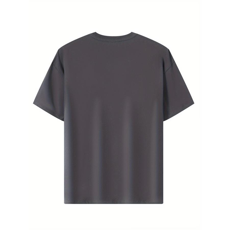 100% Cotton Men's T-Shirt Simple Comfort Solid Color Casual T-Shirt