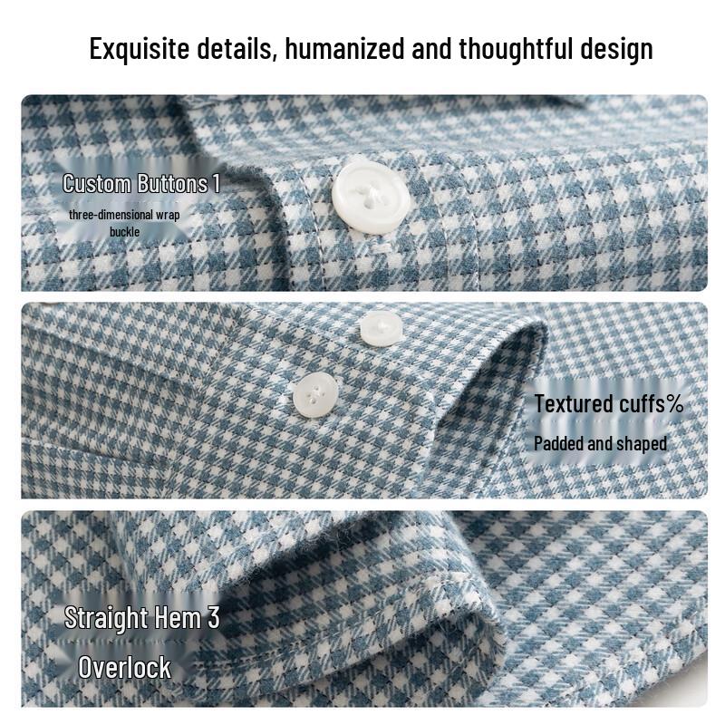 FIRS Men's Long-Sleeve Brushed Flannel Shirt